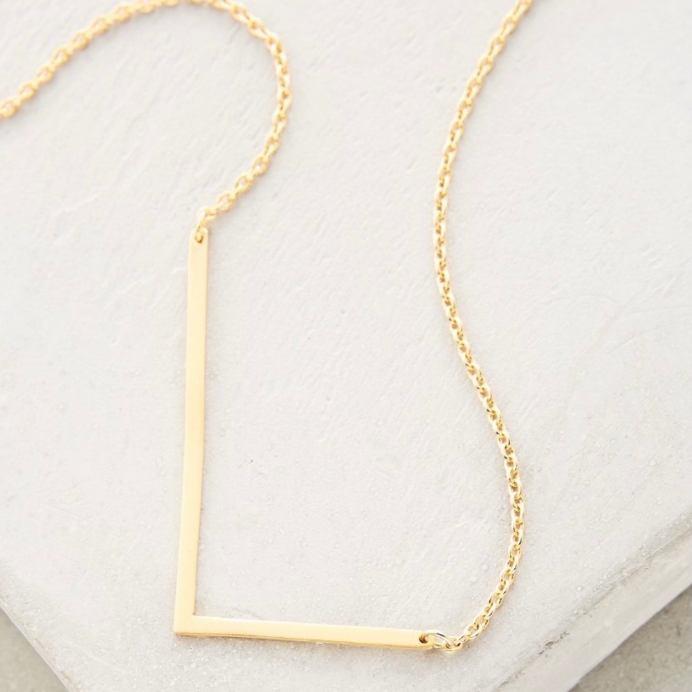 *NEW* Block Letter Initial Necklace “L”